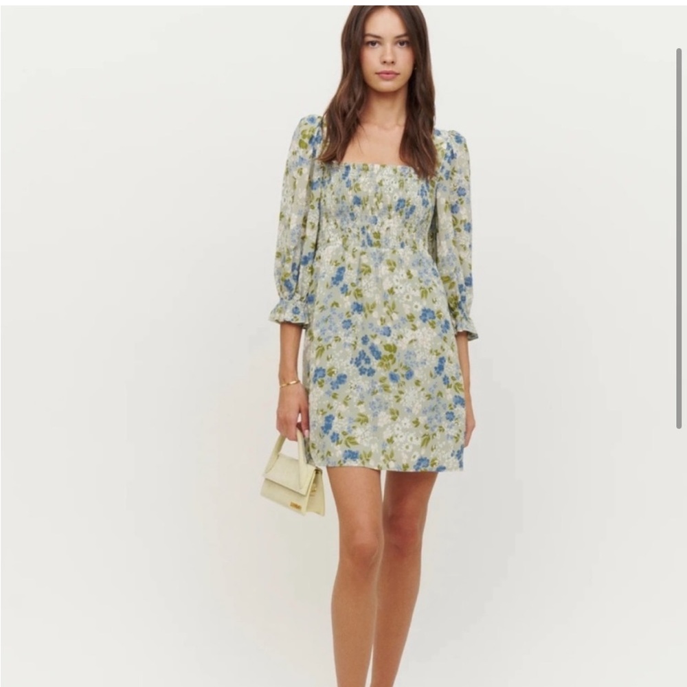 🌿Stunning Reformation Floral Smocked Dress - Zaria, NWOT, Size M
